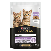 Pro Plan Kitten Healthy Start влажный корм для котят, паштет с индейкой, 75 г