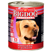 BIG DOG Консервы для собак говядина с рубцом, 850 г