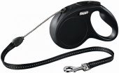 Flexi New Classic S рулетка до 12 кг 8 м., трос, черная