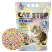 Cat Step Наполнитель комкующийся растительный Tofu Tutti Frutti, 6 л