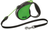 Flexi Limited Edition Neon Reflect M поводок-рулетка до 20 кг Трос 5 м, зеленый