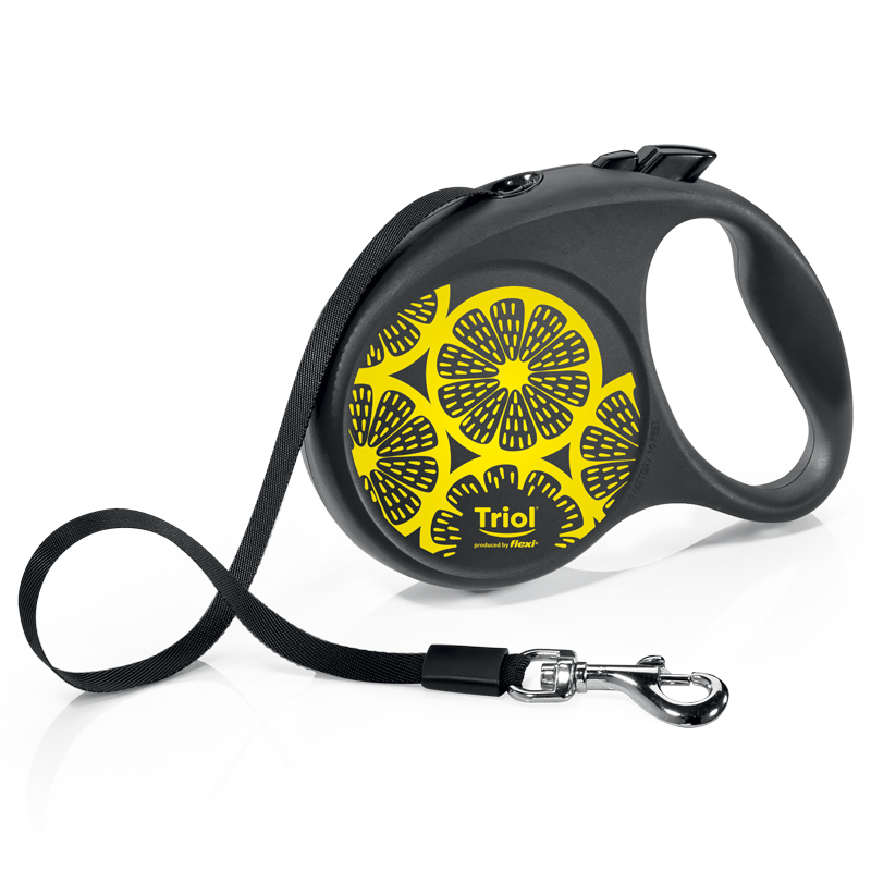 Triol Flexi Поводок-рулетка для собак Flexi Joy Lemon S 5м до 15кг, лента