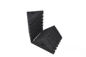 Россия Губка треугольная серая Турбо №24, 8 × 8 × 11 × 12 см