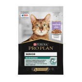 Pro Plan Adult 7+ Nutri Savour для взрослых кошек старше 7 лет, с индейкой в соусе, 85 г