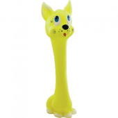 Зооник Игрушка для собак Гантель Кошка, 21 см