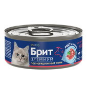 БРИТ ПРЕМИУМ Риет из говядины для стерилизованных кошек, 100 г
