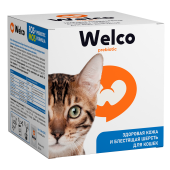 Welco Лакомство-пребиотик для кошек «Здоровая кожа и блестящая шерсть»