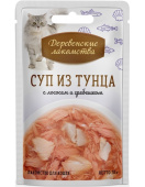 Деревенские лакомства Суп из тунца с лососем и гребешком 35 г