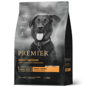 PREMIER Dog Turkey ADULT Medium (Свежее мясо индейки для собак средний пород), 