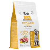 Brit Care Superpremium Dog Puppy&Junior M с индейкой и уткой для щенков средних пород, Здоровый рост и развитие