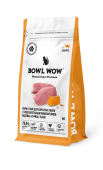 BOWL WOW Корм сухой для кошек с чувствительным пищеварением с индейкой, курицей и тыквой, 8 кг