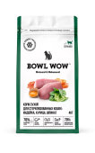 BOWL WOW Fresh Meat Корм сухой с индейкой, курицей и шпинатом для стерилизованных кошек, 4 кг