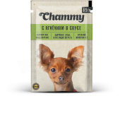 Chammy Влажный корм для собак, ягненок, кусочки в соусе, 85 г