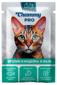 Chammy Корм для кошек Pro 85/30 кролик, индейка желе