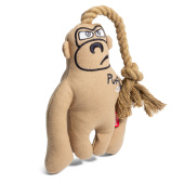 GiGwi Игрушка для собак Обезьяна с верёвкой и пищалкой 17/31см, серия PUFFER ZOO