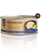GRANDORF Влажный корм класса холистик, куриная грудка с сибасом, для кошек, 70 г