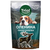 Triol Лакомство для собак "Трахея оленя в колечках", 30г, серия PLANET FOOD