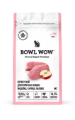 BOWL WOW Корм сухой для взрослых кошек с индейкой и яблоком, 4 кг