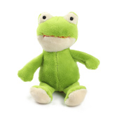GiGwi Игрушка для собак Лягушка с пищалкой 10см, серия PLUSH FRIENDZ