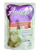 Амурр Влажный корм для кошек в желе с ягненком, 100 г