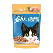 FELIX Домашняя Вкуснятина пауч для кошек Птица, 75 г