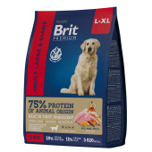 Brit Premium Adult Large and Giant с курицей для взрослых собак крупных и гигантских пород (25–90 кг)