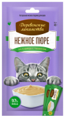 Деревенские лакомства Для кошек, Нежное пюре из курицы 40 г