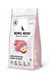 BOWL WOW Корм сухой для собак средних пород с индейкой, рисом и добавлением яблока, 5 кг