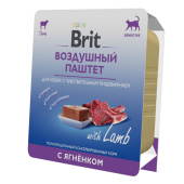 БРИТ Воздушный паштет Ягненок для кошек с чувствительным пищеварением, 100 г