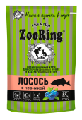 ZOORING Пауч Сочные кусочки в соусе Лосось с черникой для стерилизованных кошек 85 г