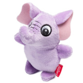 GiGwi Игрушка для собак Слон с пищалками 11см, серия PLUSH FRIENDZ