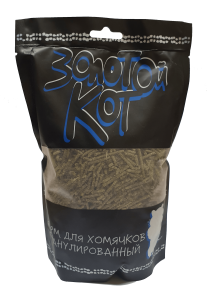 Золотой кот Корм для хомяков гранулированный "Золотой кот" 500 г