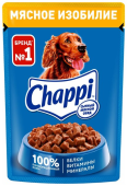 Chappi пауч для собак мясное изобилие, 85 г
