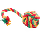 Dental Knot Doglike Мяч канатный средний (Красный-желтый-зеленый)