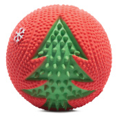 Triol Игрушка для собак из латекса "Мяч с елкой", d50мм, серия NEW YEAR