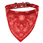 Triol Ошейник из искусственной кожи "Бандана" XS, красный, 10*310мм