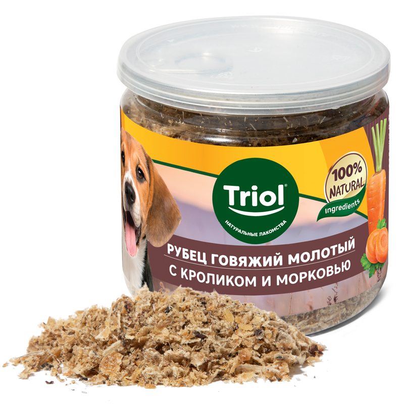 Triol Аппетитная "приправа" из говяжьего рубца с кроликом и морковью, 100г