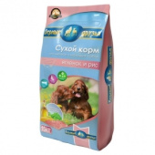 Верные друзья сухой корм для щенков (ягненок и рис),