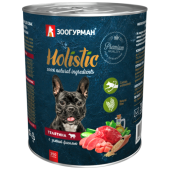 Зоогурман Holistic, консервы для собак, Телятина с зеленой фасолью, 350 г