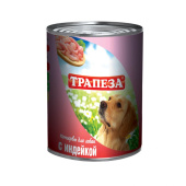 Трапеза Консервы для собак с индейкой 750 г