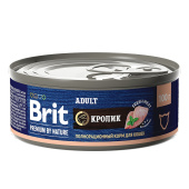 Brit Premium by Nature Консервы с мясом кролика для кошек, 100 г