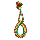 Doglike Dental Knot Кольцо канатное большое (Красный-желтый-зеленый)