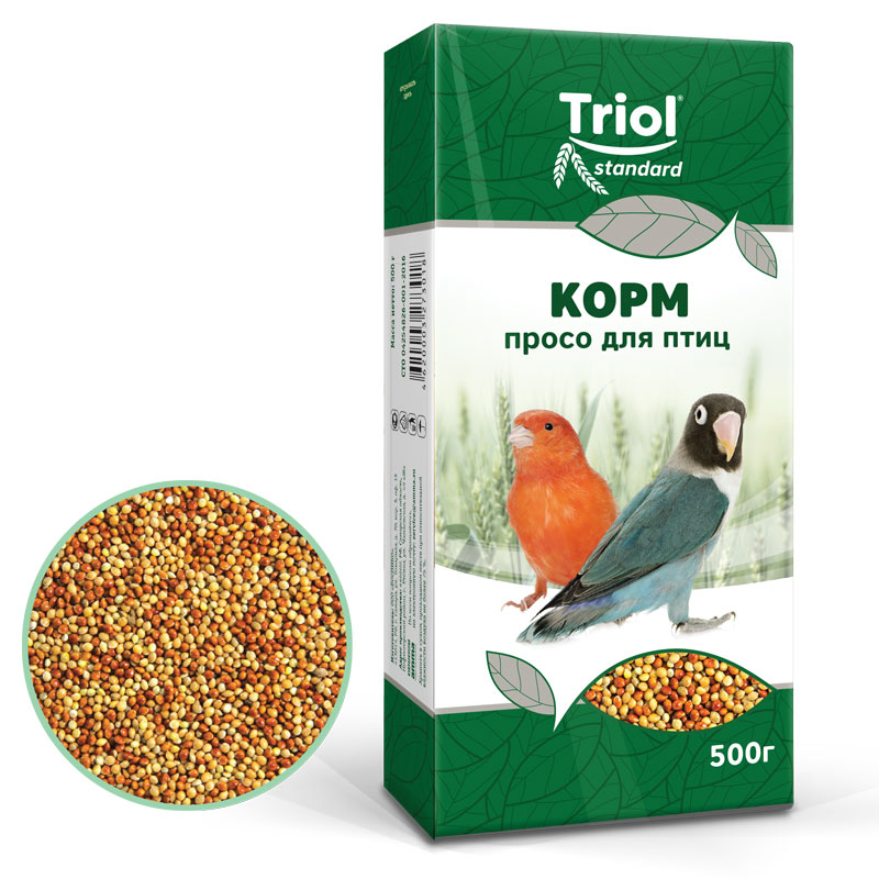Triol Корм для птиц "Просо", 500г, Тriol Standard