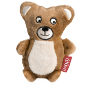 GiGwi Игрушка для собак Мишка с пищалками 10см, серия PLUSH FRIENDZ