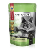 Secret For Pets Gastro Care с чувствительным пищеварением, кусочки с говядиной в соусе для кошек, 85 г