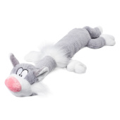 GiGwi Игрушка для собак Кот с пищалками 63см, серия PLUSH FRIENDZ