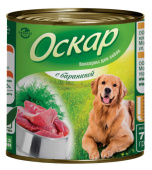 Оскар Консервы для собак с бараниной 750 г