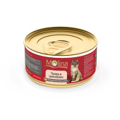 Molina Натуральное Мясо консервы (цыпленок, тунец в желе) 80 г