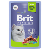Brit Premium Пауч для взрослых кошек ягненок в желе, 85 г