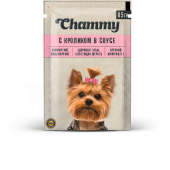 Chammy Влажный корм для собак, кролик, кусочки в соусе, 85 г